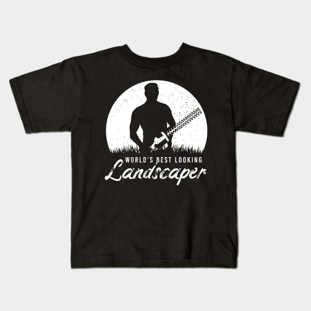 Funny Landscaper Clothing For A Lover Of Landscaping Kids T-Shirt by AlleyField